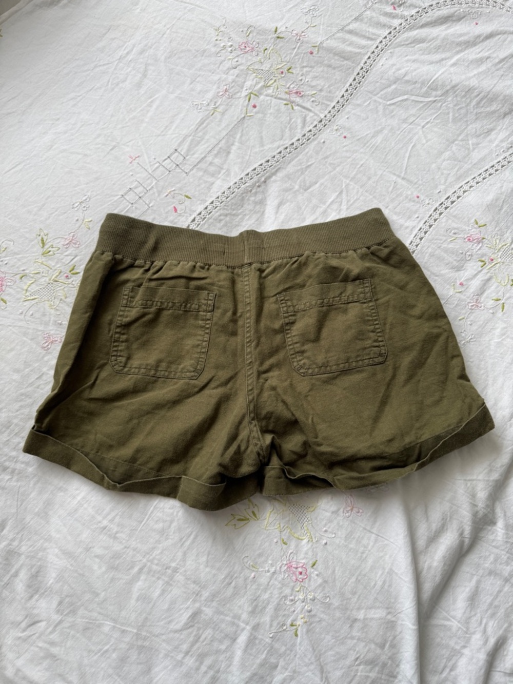 Banana Republic Olive Green Women’s Casual Drawstring Shorts Size S - Picture 6 of 6